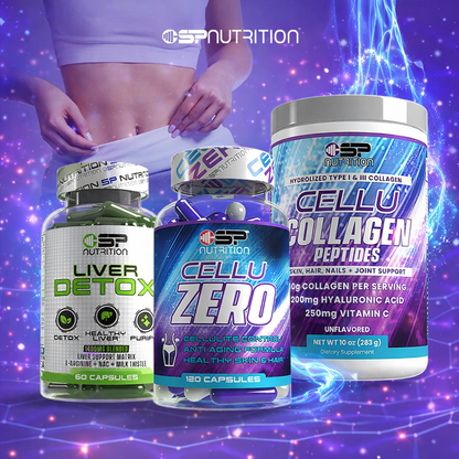 CELLUZERO + Cellu Collagen + Liver Detox Kit + NAD+ FREE – Complete Body Sculpting, Skin & Detox System