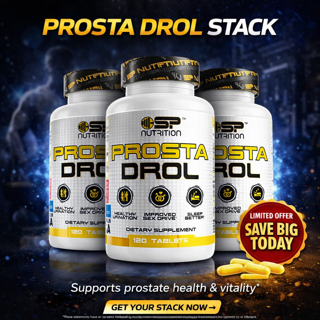 PROSTA DROL Triple Kit – Prostate Support for Men with Beta-Sitosterol (3 Bottles) – 120 Tablets Each