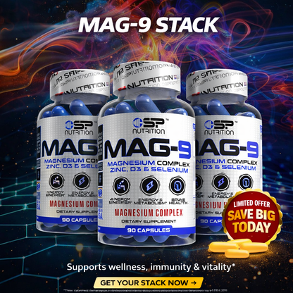 MAG-9 Triple Kit – Advanced Magnesium Complex (3 Bottles) – Muscle Relaxation, Sleep & Energy Support