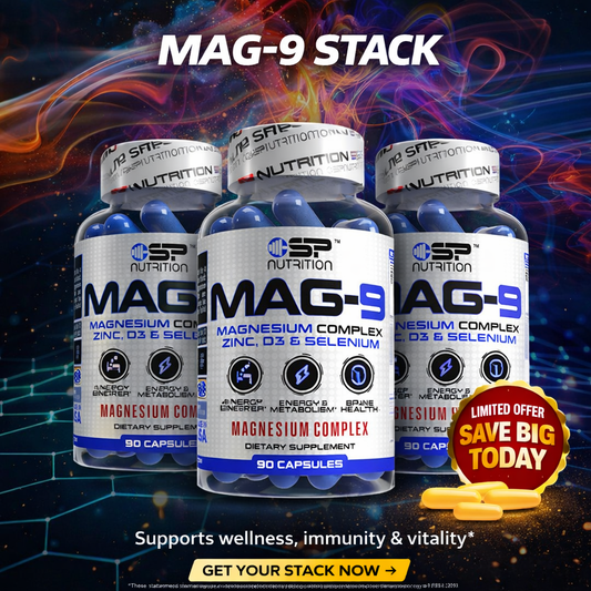 MAG-9 Triple Kit – Advanced Magnesium Complex (3 Bottles) – Muscle Relaxation, Sleep & Energy Support