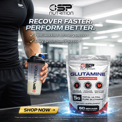 Micronized L-Glutamine Powder – 300g | Muscle Recovery, Immune & Gut Support | 60 Servings