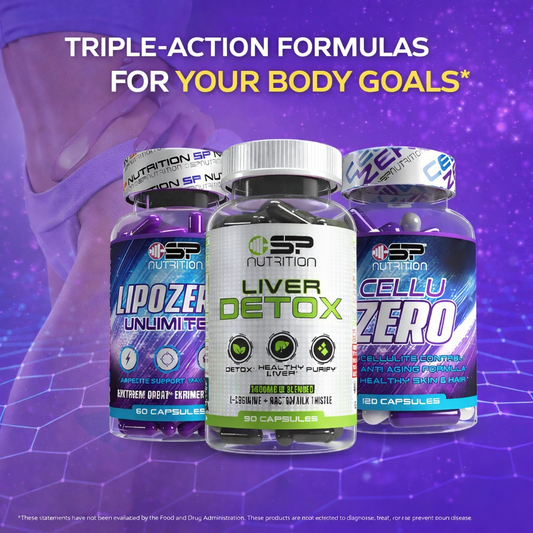 LIPOZERO + CELLUZERO + Liver Detox + OMEGA 1000 FREE – Total Sculpting, Fat Metabolism & Body Detox System