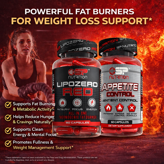 Appetite Control + Lipozero Red – Appetite Support, Metabolism & Weight Management System (90 Capsules)