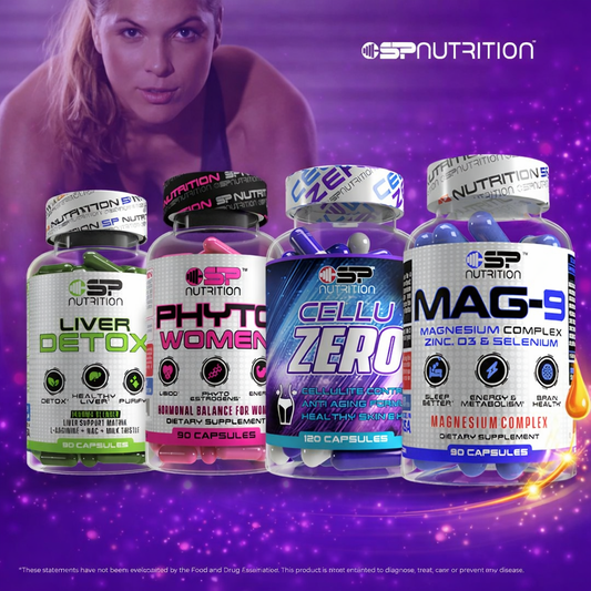 PHYTO WOMEN + MAG 9 + CELLUZERO + Liver Detox + OMEGA 1000 FREE – Complete Female Balance, Skin & Wellness System