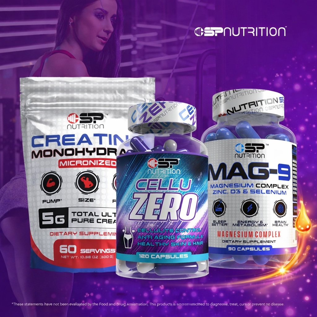 MAG-9 + CELLUZERO + CREATINE – Skin, Metabolism & Muscle Support System
