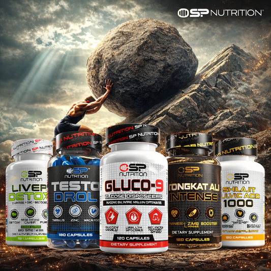 GLUCO 9 + Shilajit Fulvic Acid 1000 + TestoDrol + Tongkat Ali Intense + Liver Detox + Omega 1000 FREE – Elite Metabolic, Vitality & Detox System