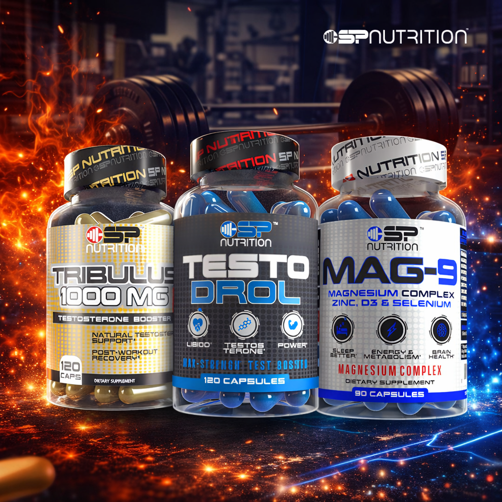 Tribulus + Testodrol + MAG-9 + NAD+ FREE – Male Vitality, Strength & Recovery System