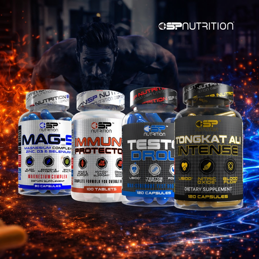 TONGKAT ALI INTENSE + TESTODROL + IMMUNE PROTECTOR + MAG 9 + OMEGA 1000 FREE