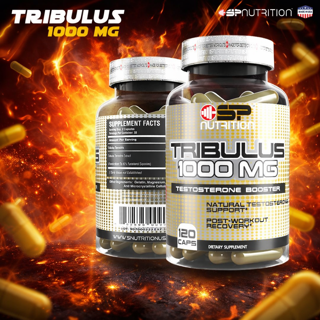 TRIBULUS TERRESTRIS Extract 1000 mg – Male Vitality & Performance Support, 120 Capsules (60 Servings)