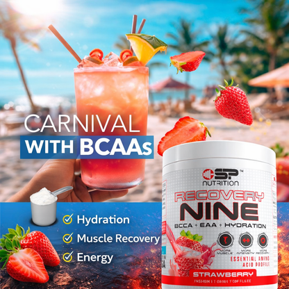 RECOVERY NINE – BCAA + EAA + Hydration Recovery Formula, 30 Servings (360 g)