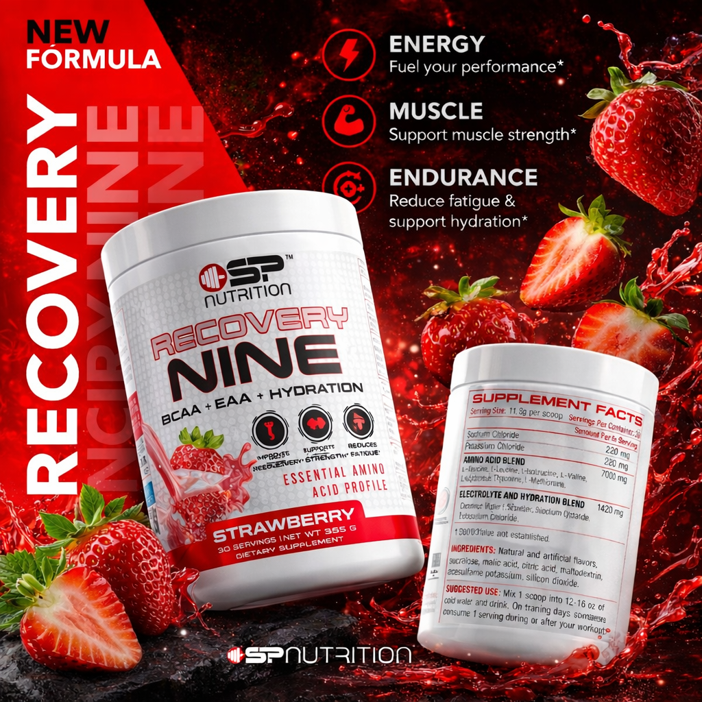 RECOVERY NINE – BCAA + EAA + Hydration Recovery Formula, 30 Servings (360 g)