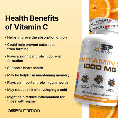 Vitamin C 1000 mg Capsules – Daily Immune Support & Antioxidant Protection
