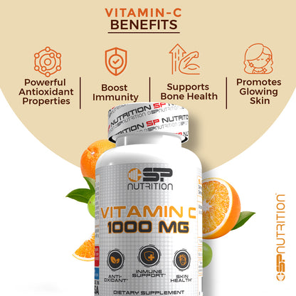 Vitamin C 1000 mg Capsules – Daily Immune Support & Antioxidant Protection