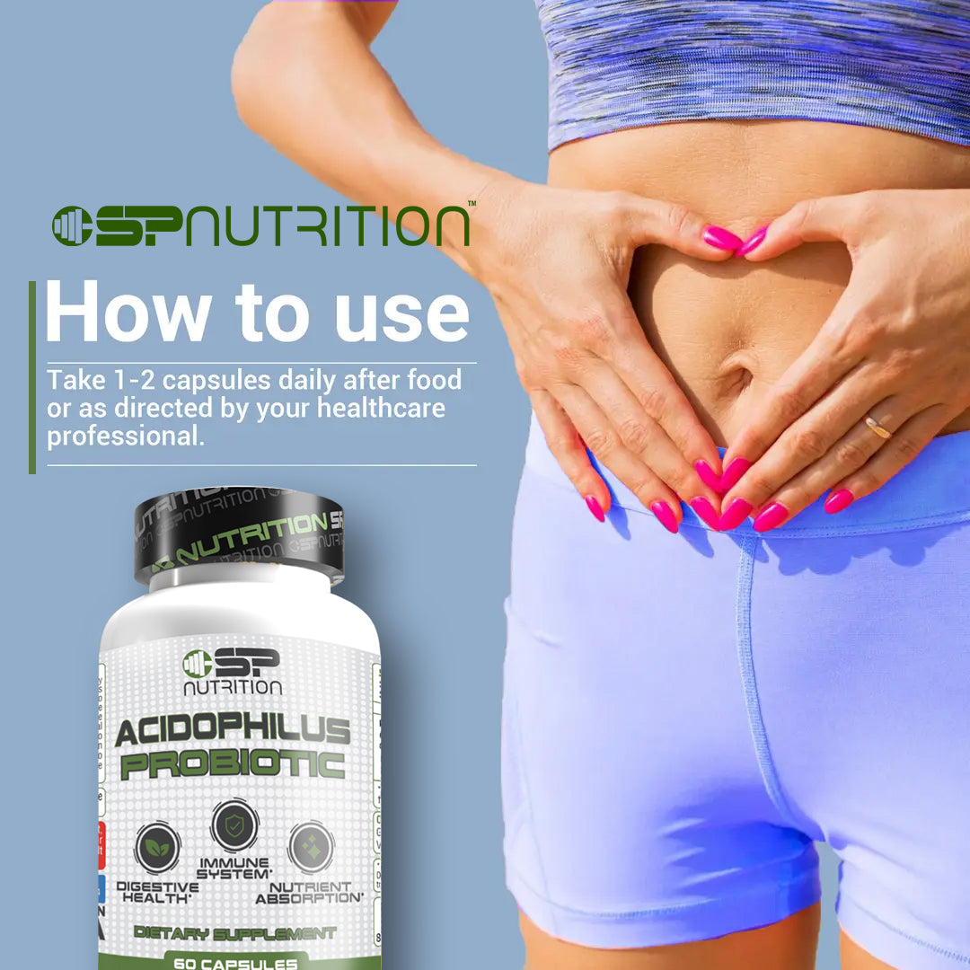 Acidophilus Probiotics 300 MG — 600 Million CFUs of Lactobacillus Acidophilus per Capsule — Digestive & Immune Support
