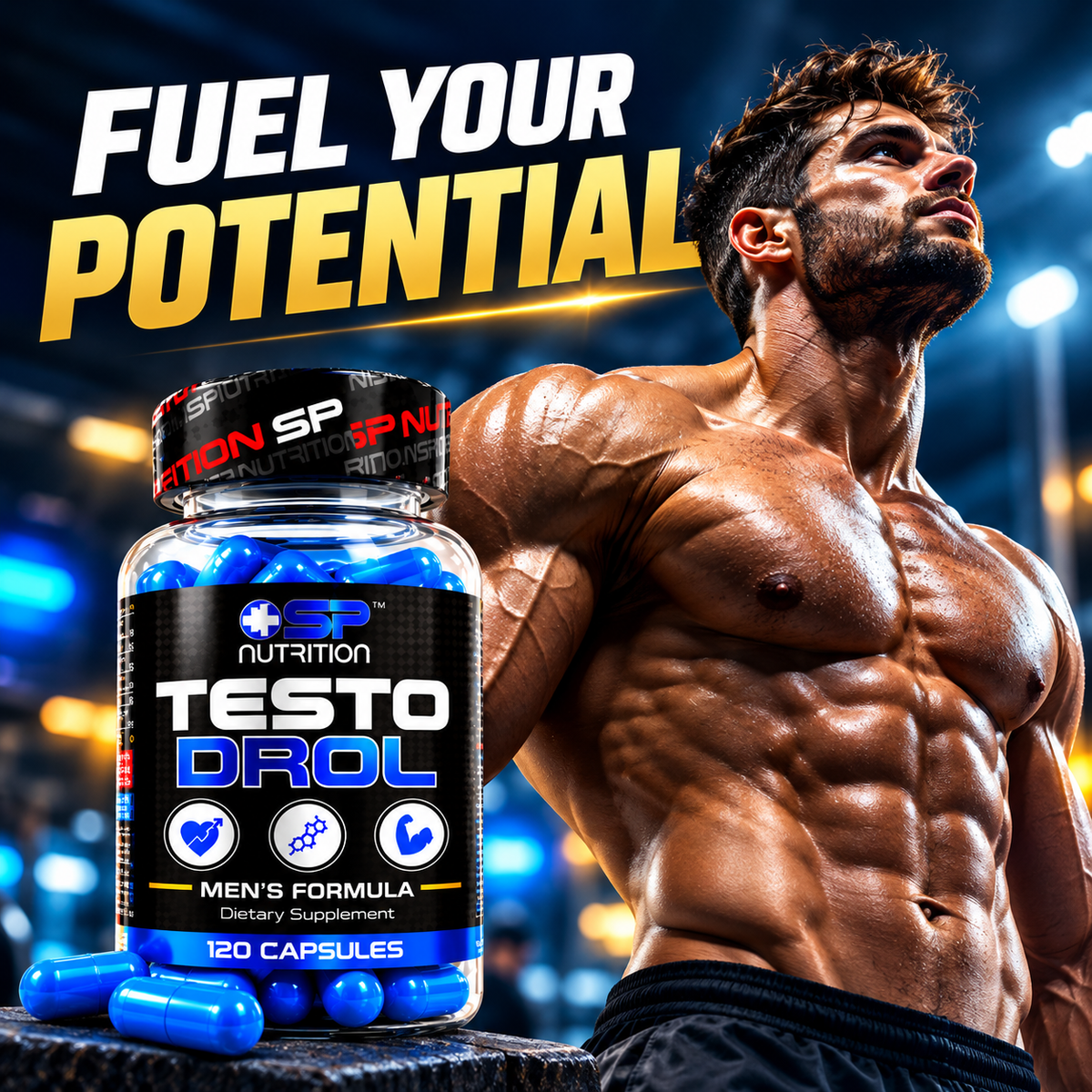 TestoDrol 120 Capsules – Advanced Men's Wellness Formula