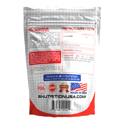 Micronized L-Glutamine Powder – 300g | Muscle Recovery, Immune & Gut Support | 60 Servings