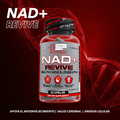 NAD+ REVIVE with Resveratrol & Glutathione – NAD+ Booster for Cellular Health, Energy & Healthy Aging