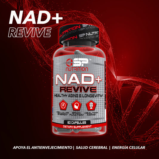 NAD+ REVIVE with Resveratrol and Glutatione, NAD+ Plus Booster Supplement - Supports Cellular Health, Endurance and Healthy Aging
