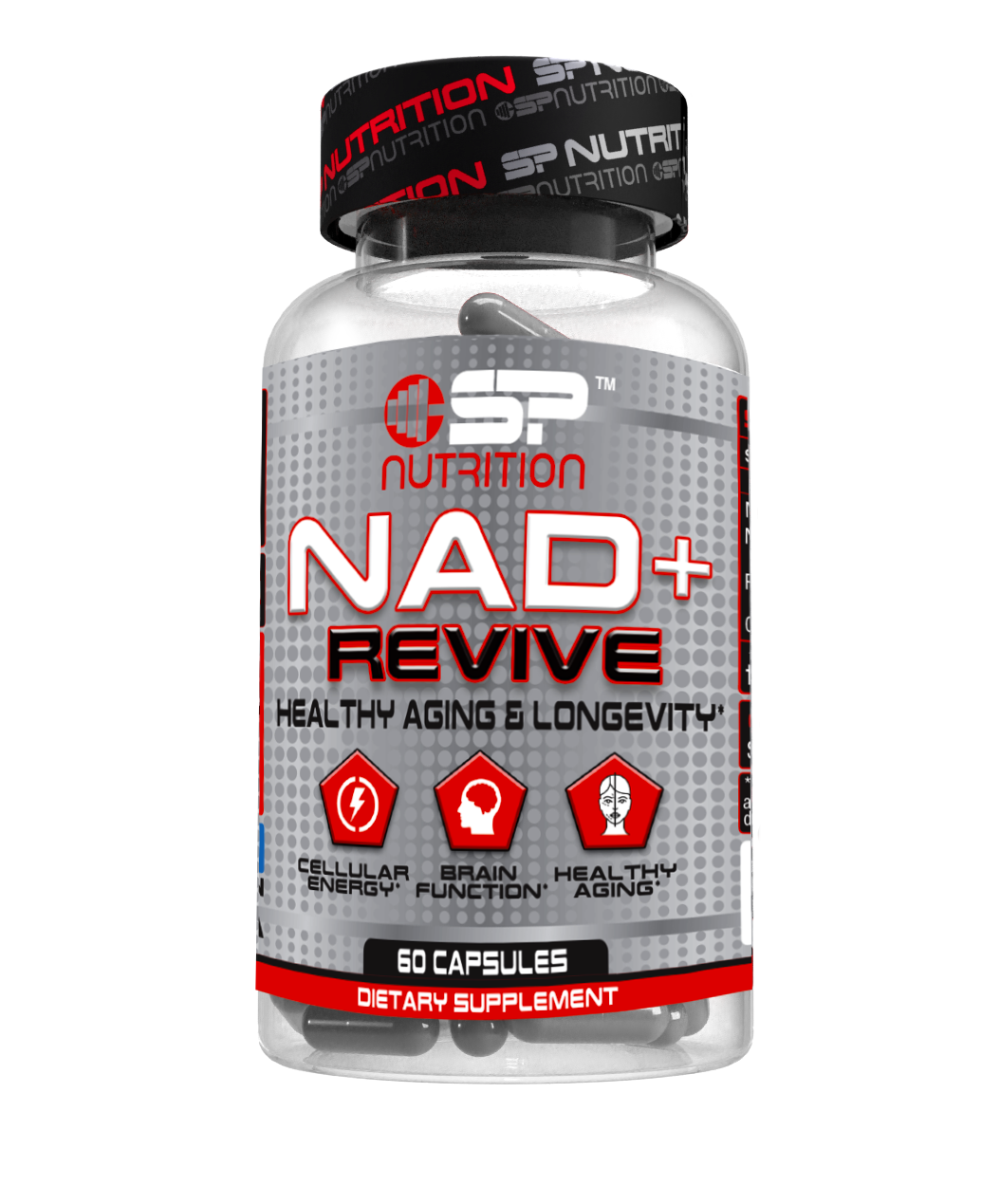 NAD+ REVIVE with Resveratrol and Glutatione, NAD+ Plus Booster Supplement - Supports Cellular Health, Endurance and Healthy Aging