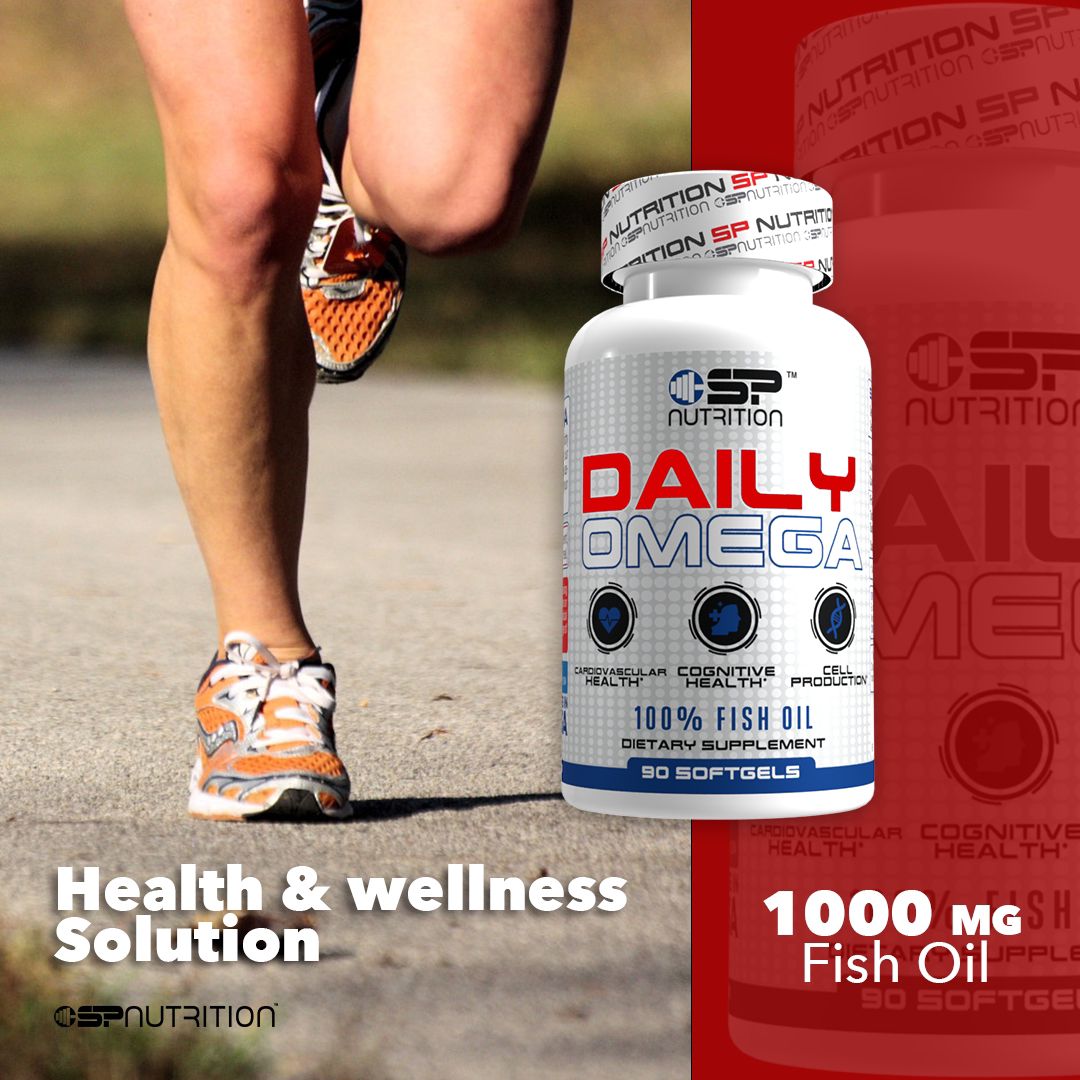 Daily Omega 90 Softgel, Omega 3 EPA & DHA, Free Fatty Acid Form Omega 3, Instant Absorption, EPA & DHA