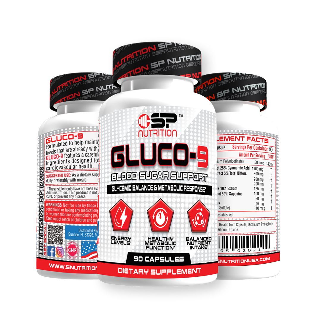 GLUCO-9 / 90 capsules, designed to help support healthy glucose absorption
