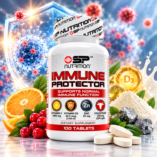 Immune Protector – Immune Support with Vitamin C, D3, Zinc & Bovine Colostrum | 100 Tablets