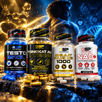 Men's Vitality Bundle – TestoDrol + Tongkat Ali Intense + Shilajit 1000 | FREE NAD+ Limited-Time Offer