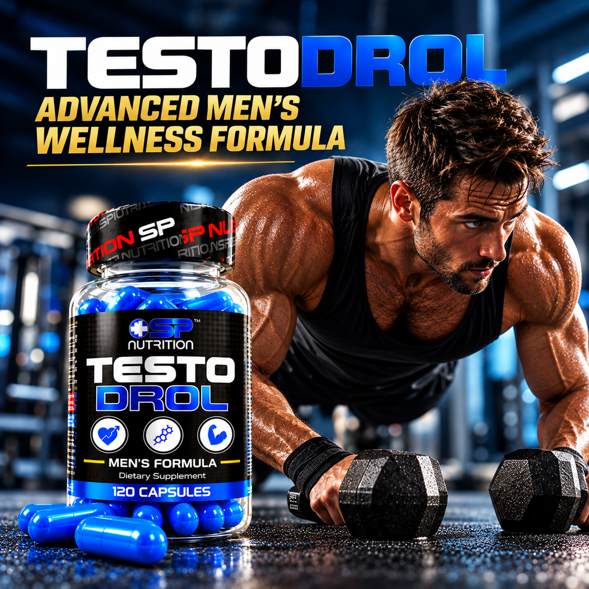 TestoDrol 120 Capsules – Advanced Men's Wellness Formula