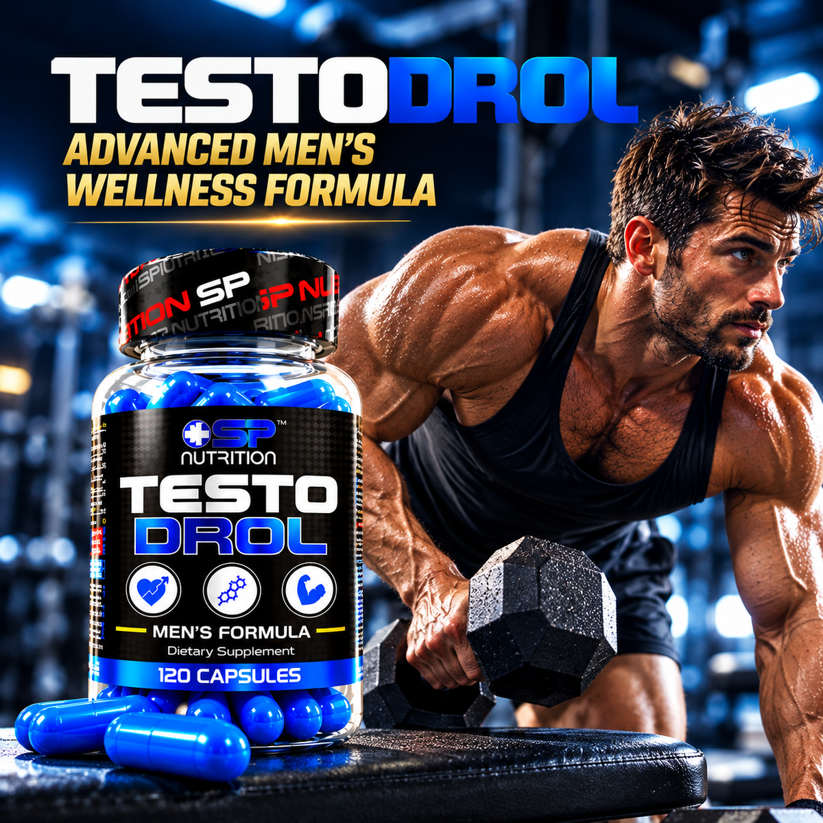 TestoDrol 120 Capsules – Advanced Men's Wellness Formula