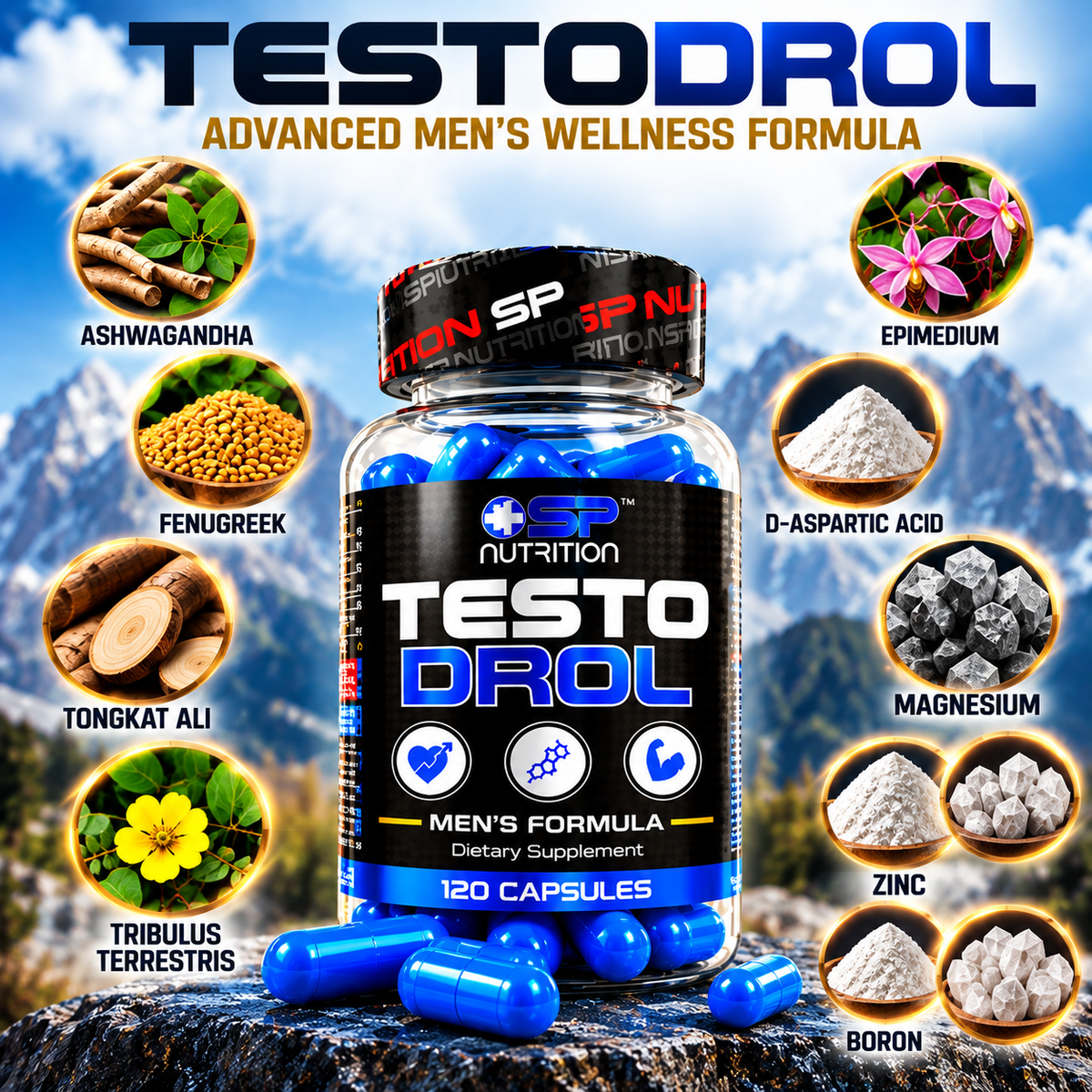 TestoDrol 120 Capsules – Advanced Men's Wellness Formula