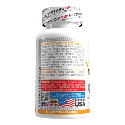 Vitamin C 1000 mg Capsules – Daily Immune Support & Antioxidant Protection