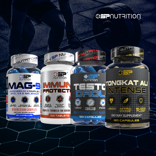 TONGKAT ALI INTENSE + TESTODROL + IMMUNE PROTECTOR + MAG 9 + OMEGA 1000 FREE