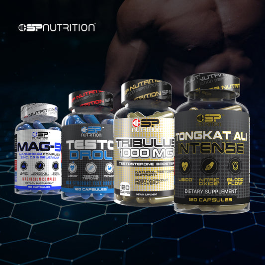 TONGKAT ALI INTENSE + TESTODROL + TRIBULUS + MAG 9 + OMEGA 1000 FREE