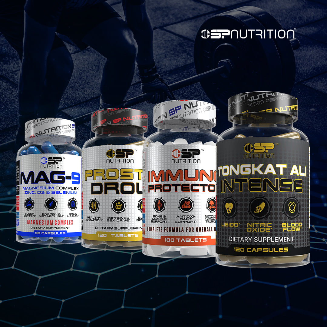 TONGKAT ALI INTENSE + IMMUNE PROTECTOR + PROSTADROL + MAG 9 + OMEGA 1000 FREE