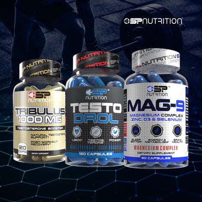 Tribulus + Testodrol + MAG-9 + NAD+ FREE – Male Vitality, Strength & Recovery System
