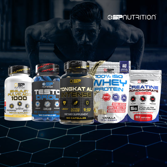 SHILAJIT + TESTO DROL + TONGKAT ALI INTENSE + 100% ISO WHEY + CREATINE  + OMEGA 1000 FREE