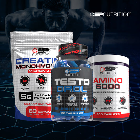 Testodrol + Amino 6000 + Creatine Monohydrate  + OMEGA 1000 FREE