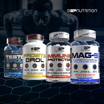 Testodrol + Prosta Drol + Immune Protector + MAG 9  + OMEGA 1000 FREE