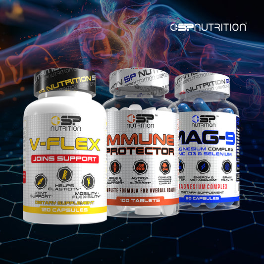 V-FLEX 120 CAPSULES + IMMUNE PROTECTOR + MAG-9 + OMEGA 1000 FREE