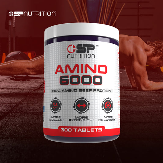 AMINO 6000 100% BEEF PROTEIN, 3g of Beef Protein Isolate for Recovery and Growth - 300 Tablets