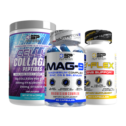 V-FLEX + CELLU COLAGEN + MAG 9 + OMEGA 1000 FREE