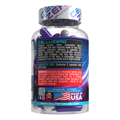 CELLUZERO 120 Capsules – Anti-Cellulite Formula for Smoother, Firmer-Looking Skin