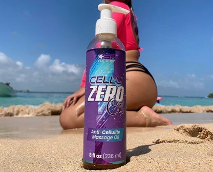 CELLUZERO OIL 8 onz, Anti Cellulite Massage Oil, Made with 100% Natural Oils.