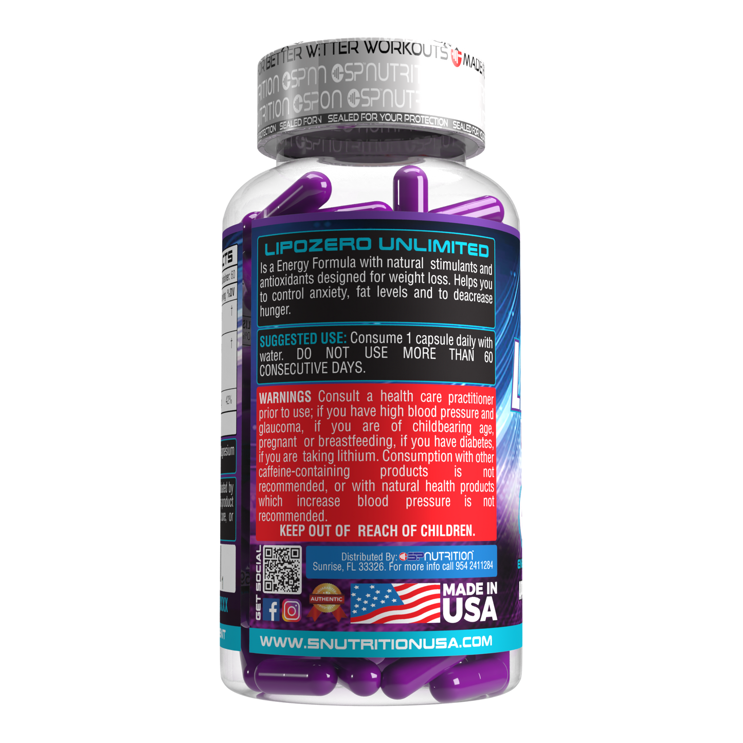 Lipozero Apettite Control + Lipozero Unlimited 60 Capsules