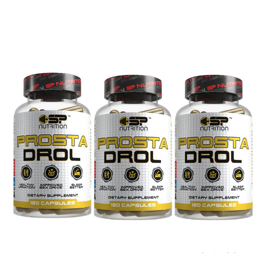 PROSTA DROL Triple Kit Prostate supplement for men, Reduces trips to the bathroom at night, promotes sleep and bladder emptying, with Beta Sitosterol, 120 capsules.