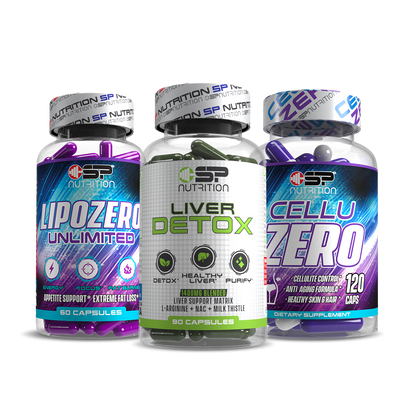 LIPOZERO + CELLUZERO + Liver Detox + OMEGA 1000 FREE – Total Sculpting, Fat Metabolism & Body Detox System