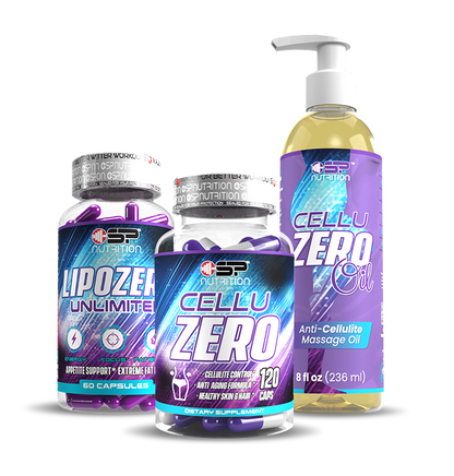 CELLUZERO + CELLUZERO OIL + LIPOZERO UNLIMITED + OMEGA 1000 FREE – Complete Body Sculpting, Fat Metabolism & Skin Firming System